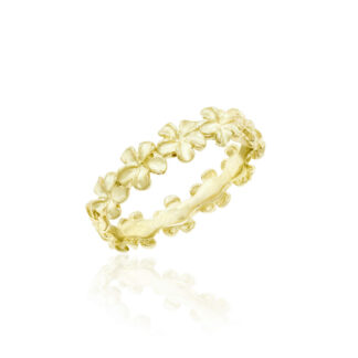 Queen Plumeria Eternity Ring