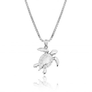 Sea Turtle Silver Pendant