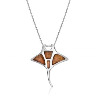 Koa Wood Manta Ray Pendant
