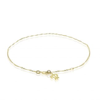 14K Gold Honu Anklet