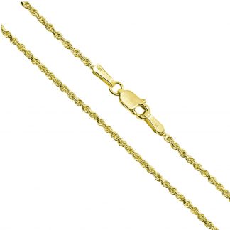14K Yellow Gold 2.0mm Rope Chain