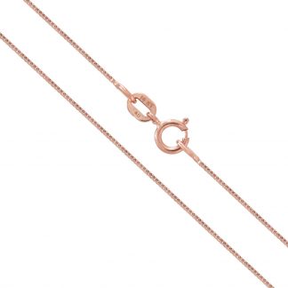 14K Rose Gold 0.5mm Box Chain