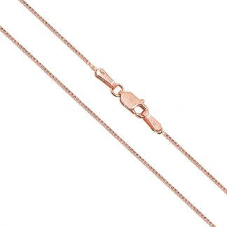 14K Rose Gold 1.0mm Box Chain