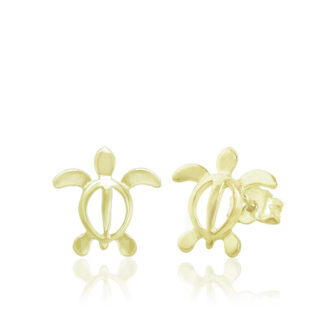 Petro Turtle Gold Post Earrings