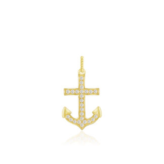 Diamond Anchor Pendant
